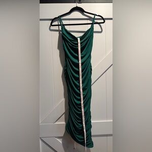 Oh Polly Teal Asymmetrical Dress